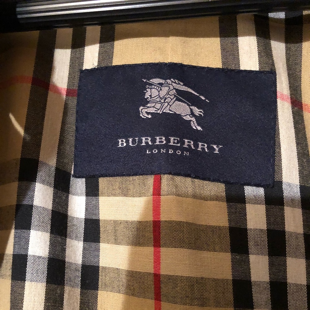 Burberry full length raincoat with wool lining